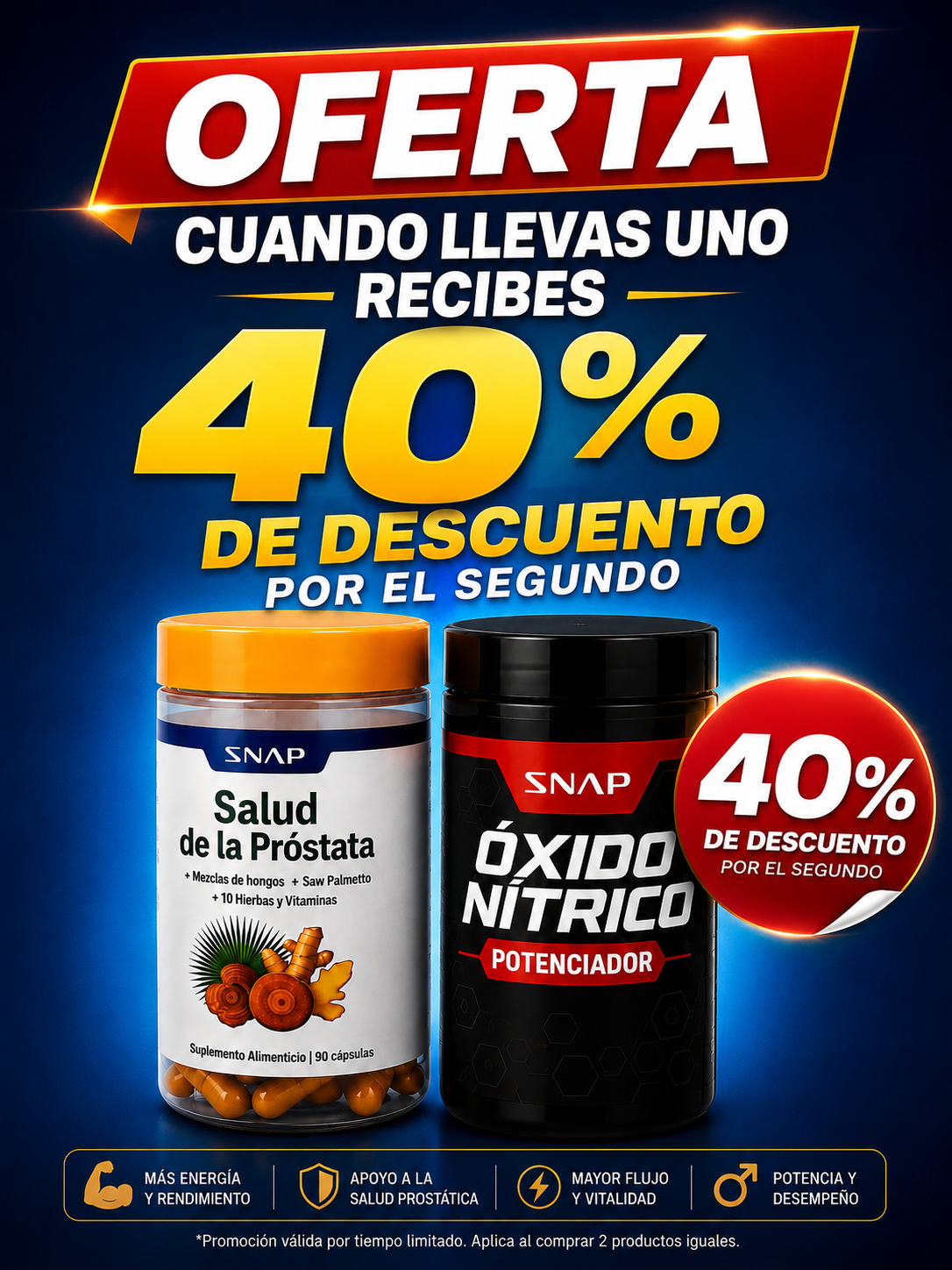 COMBO PROSTATE HEALTH & NITRIC OXIDE